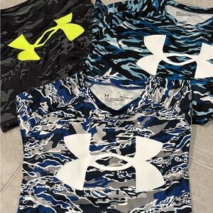Under Armour Camo T-Shirts in Black, Blue, and Yellow